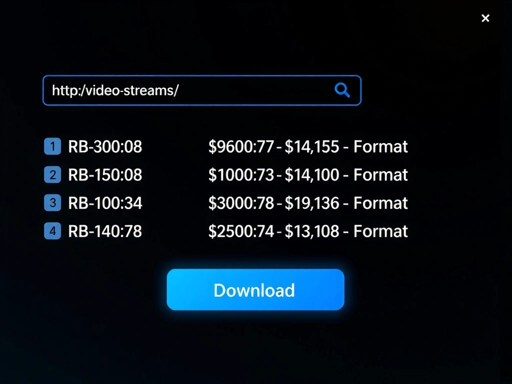 Ultra4KDownloader Interface - Command Center